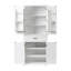 Armoire haute moderne Farrow avec tablette réglable et finition résistante à l'eau