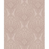 Emporium Metallic Mehndi Damask 3D Embossed 33' L x 21" W Wallpaper Roll
