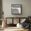 Noir et brun clair motif industriel de lignes abstraites, art moderne, décoration calme minimaliste / zen, impression sur toile-969069161-969069160