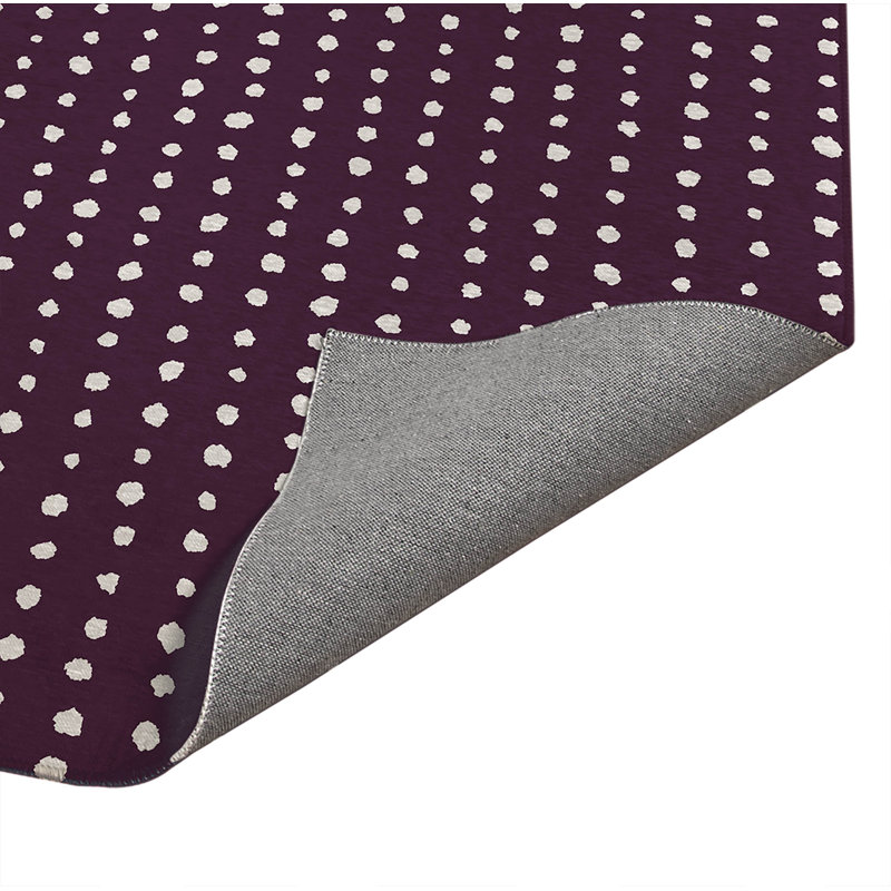 Paillasson Dot Row, Aubergine, L 72 po x L 48 po