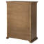 Commode de chambre à coucher à 6 tiroirs brun moyen-1493772895