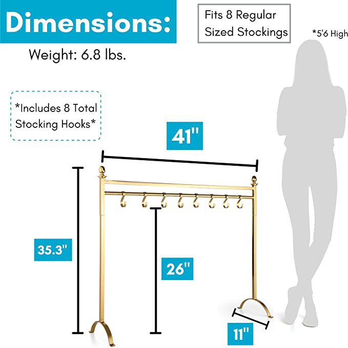 Adjustable Freestanding Stocking Holder