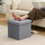 Repose-pieds pliant avec repose-pieds en velours-1761303192