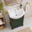 Meuble-lavabo avec lavabo en céramique bombé Highworth-1016742189