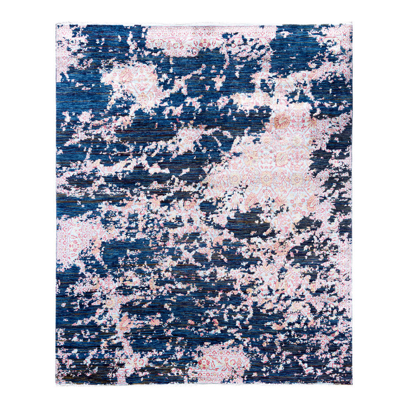 Overdyed One-of-a-Kind 8' 1" X 9' 10" Hand Knotted Area Rug