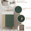 Meuble-lavabo 21,6 po avec lavabo en céramique, porte, tablette ouverte à gauche, lavabo à thème 24Vb06-21Lvl et armoire de rangement