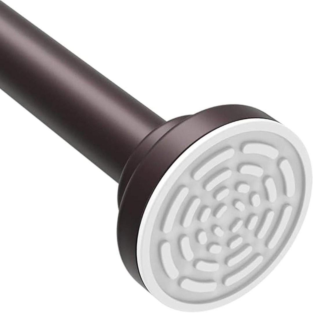 Maxda Premium 43"- 72" Adjustable Rustproof Straight Tension Shower Curtain Rod- No Drill JDLiving Finish: Bronze