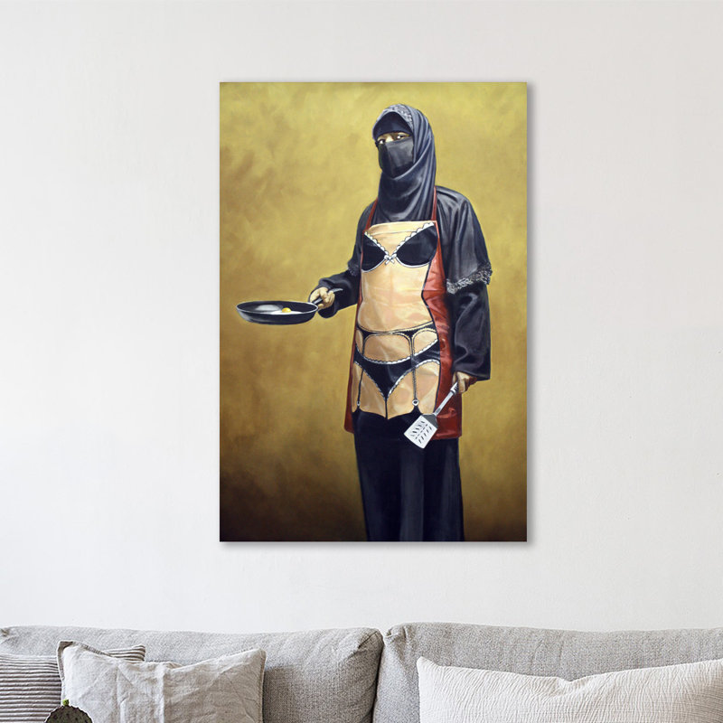 Breakfast In Bed by Banksy - Wrapped Canvas Print, 46 cm H x 30 cm W x 4 cm D