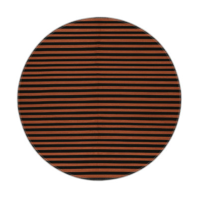 HorizontalStripes Brown Indoor and Outdoor Area Rug