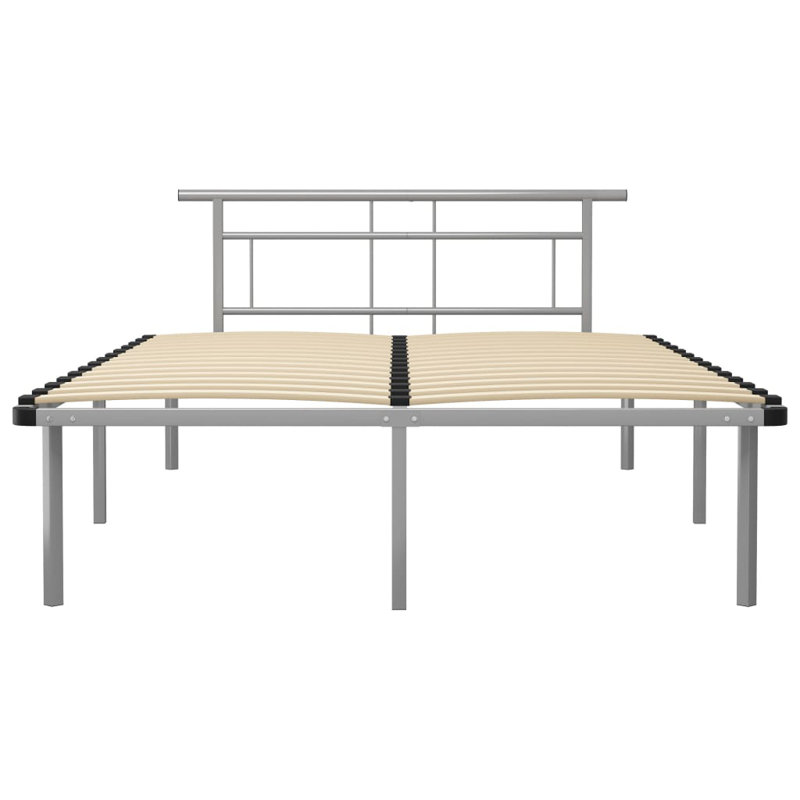Barlas Bed, grey, 140 x 200 cm