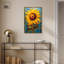 Impression sur toile tournesol impressionniste, Art Remedy-105316864-105316884