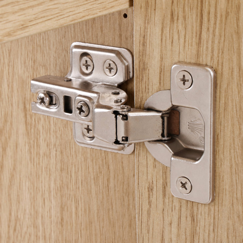 Meuble-lavabo suspendu de 15,7 pouces avec lavabo réversible en SMC, porte à ouverture par simple pression et charnières à fermeture en douceur