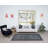 4.6x8 Ft Contemporary Turkish Floral Pattern Area Rug in Gray. Grey Handmade Modern Carpet