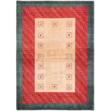 Canvello Silkroad Gabbeh Hand-Knotted Mocha Rug - 4'3" X 5'11"