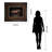 Galloping Stallion Wall Art - 34" x 40" - Dark Chocolate Frame