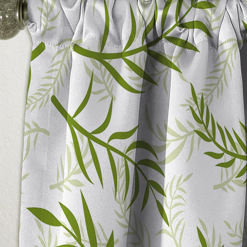 Panneau de rideau tropical, motif occultant à motif botanique - Tropical Botanicals I, L 52 po x L 90 po