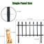 Outdoor Decorative Metal Garden Fence Panels Picket Design Anti-Rust Fencing Panels Animal Barrier-130056832-130125506