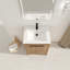 24" Freestanding Bathroom Vanity With White Ceramic Sink & 2 Soft-Close Cabinet Doors ((KD-PACKING),BVB02424IMO-G-BL9060B