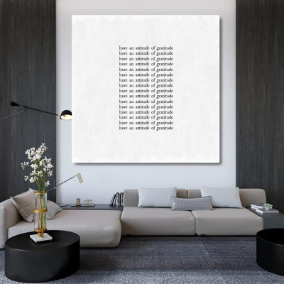 Trinx Art Licensing Studio Gallery Wrapped Canvas Art Titled: Attitude of Gratitude