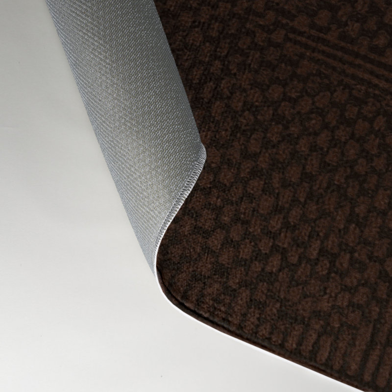 Tapis brun intérieur et extérieur Trellis, Rectangle 5 pi x 7 pi