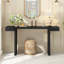 Grande console Ustyle de 60 pouces aux lignes géométriques épurées, élégante table d'entrée avec finition peinte et pieds réglables, convenant au salon, au vestibule et au couloir.-124922082
