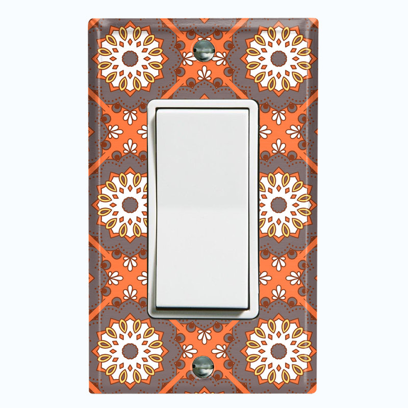 Plaque murale à bascule Flower Mandala