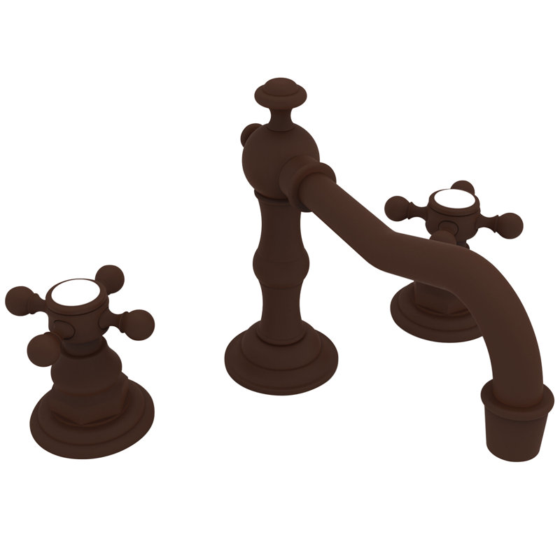 Chesterfield Widespread Bathroom Faucet with Drain Assembly, Oil Rubbed Bronze