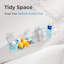 Porte-jouets de bain transparent pour baignoire, grande capacité (2 grands modèles)