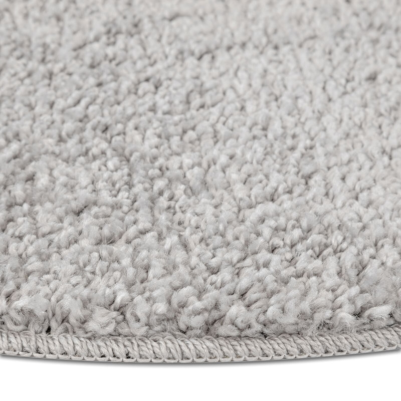 Rug Grey Polypropylene 120 X 120 Cm Non-Slip Area Rug Square, Round 120 cm