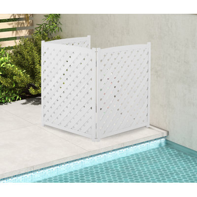 3-panel Outdoor Air Conditioner Fence Screen