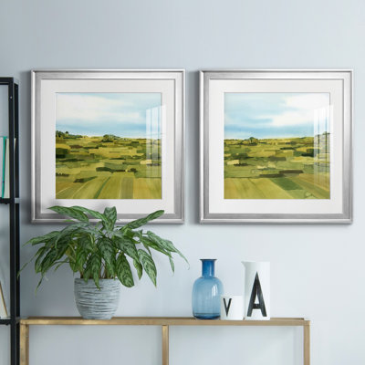 " Green Gold Valley I " 2 - Pieces