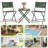 Patio 3 Piece Folding Bistro Set Premium Steel Outdoor Furniture Portable Rust-Resistant Patio Table & Chairs for Balcony Garden-1666487208