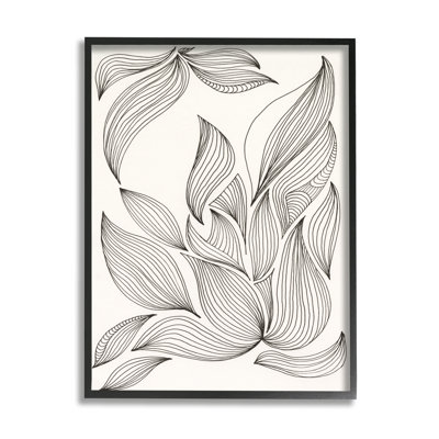 «Curved Stripes» par Regina Moore, reproduction d'art sur bois