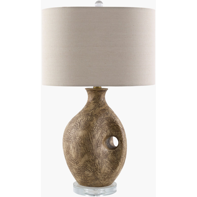 Darleta Table Lamp, Beige, Brown