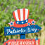 Piquet de jardin patriotique / américain