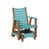 Aruba Blue Top/Antique Mahogany Base