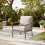 Ensemble de meubles de patio 6 pièces Nordic Hygge, 1 table basse, 1 causeuse, 2 chaises longues et 2 repose-pieds