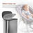 BinMax Stainless Steel Garbage Bin Silent Close Step-on Trash Can for Kitchen Bathroom-106885264