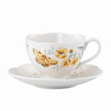 Lenox Butterfly Meadow 8 oz. Fritillary Teacup and Saucer