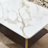 Coffee Table Rectangular Center Table for Living Room Open Space Side Table with Metal Frame