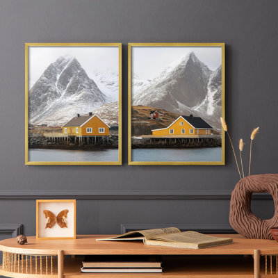 LANDSCAPES Series XLVIII - Reproduction encadrée de qualité supérieure - prêt à être accroché - aucun clou requis - aucun clou requis