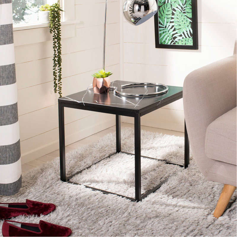 Baize End Table, Black