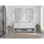 Meuble-lavabo double 72 po avec plateau en quartz Catalina