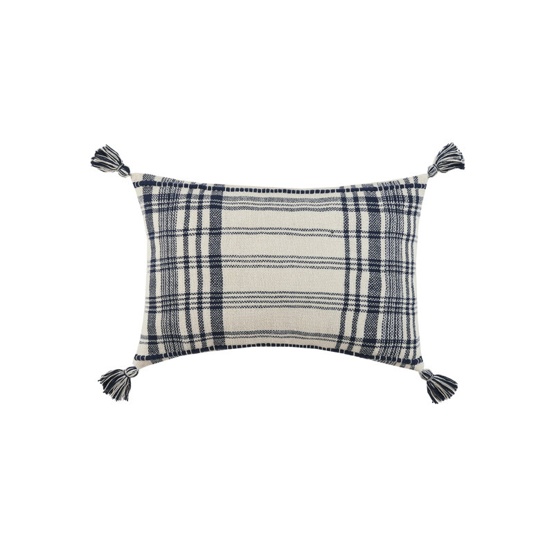 Coussin en coton Danby, Bleu foncé