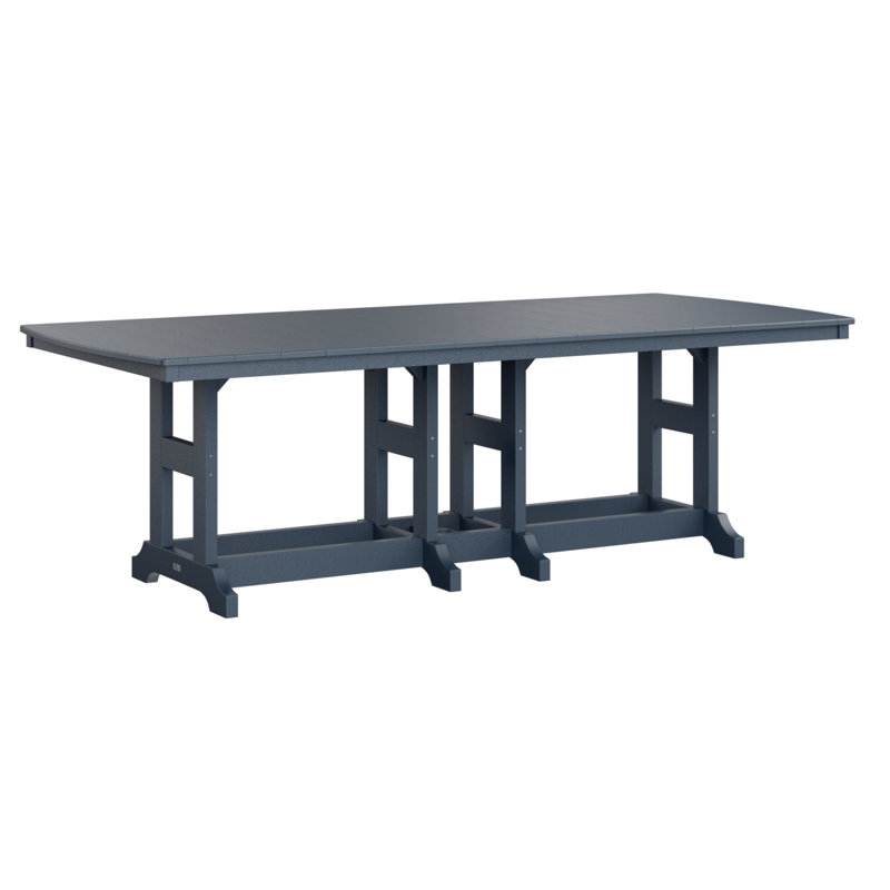 Table de bar rectangulaire Berlin Garden Garden Classic, Marine, H 39,5 po x l 96 po x P 44 po