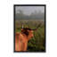 Cadre flottant Highland Cow Gazing Out, conception par Jenny Rainbow Fine Art-1718804831-1718804830