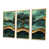 Toile avec cadre flottant or