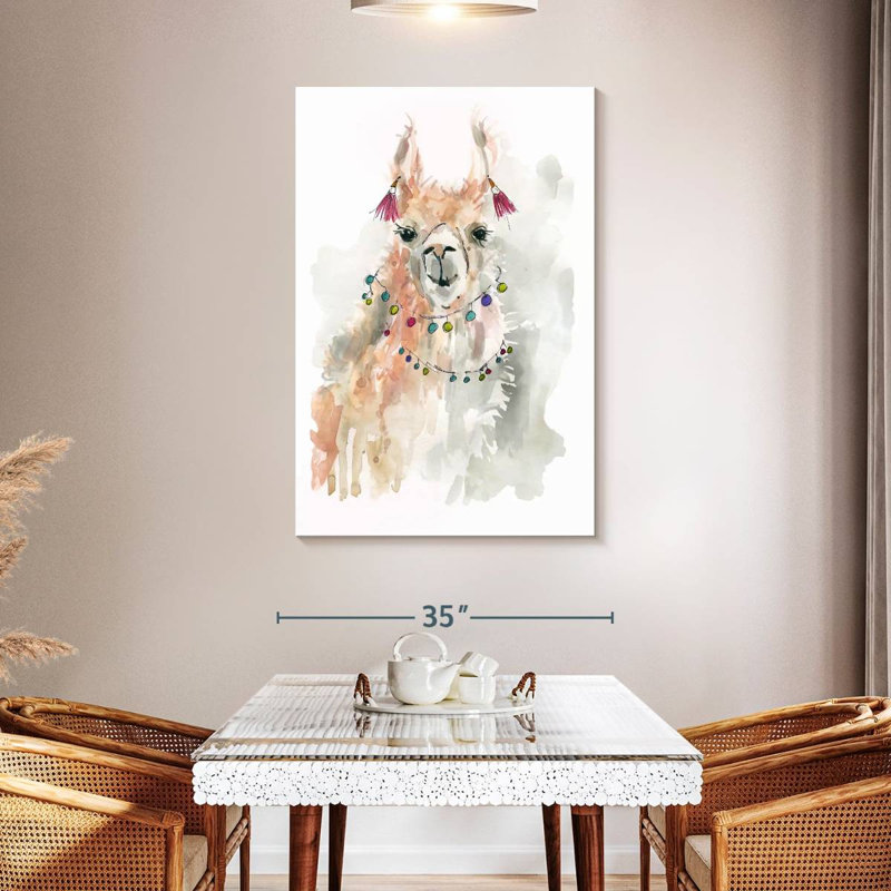 Brampt Llama Drama I, 48" H x 32" W