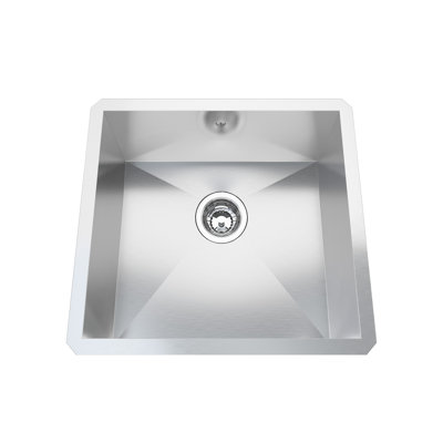 Kindred 17.69'' W Single Bowl Stainless Steel Undermount Kitchen Sink