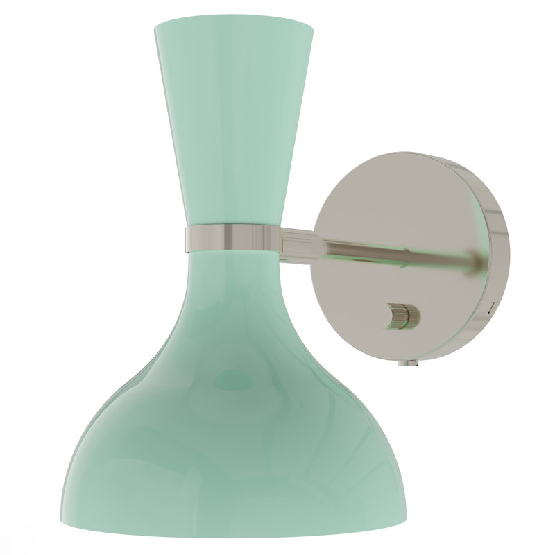 Applique murale Clare, Nickel poli, Menthe